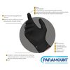 Paramount Paramount100L, Latex Disposable Gloves, 6 mil Palm, Latex, Powder-Free, XL, 1 PK, Black XL
